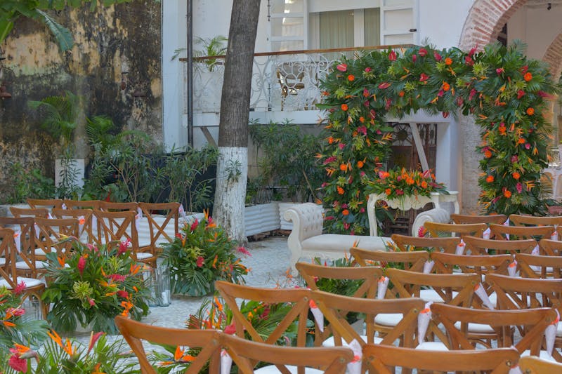 Décoration florale de cérémonie